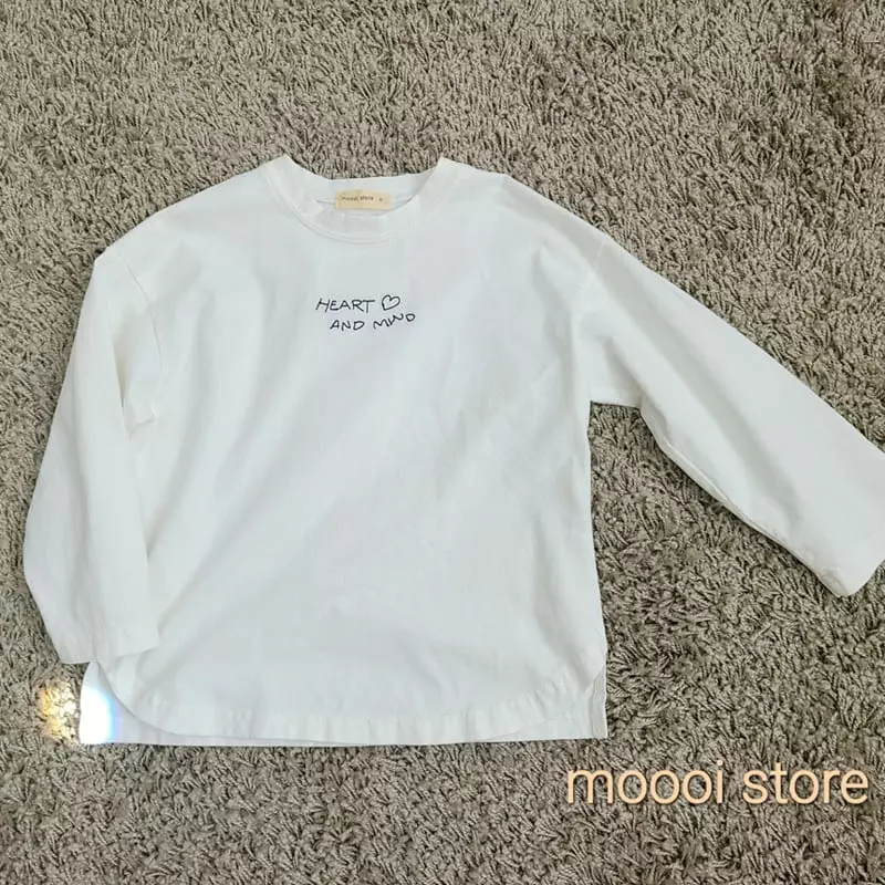 Mooi Store - Korean Children Fashion - #fashionkids - Heart Embroidery Tee - 12