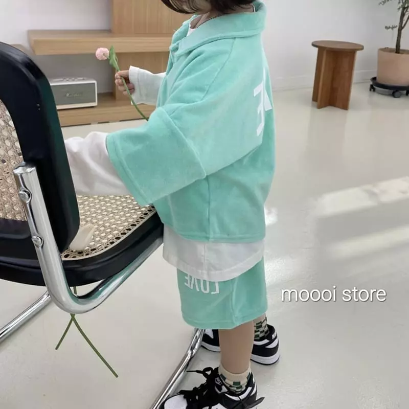 Mooi Store - Korean Children Fashion - #fashionkids - Love Towel Half Pants - 2