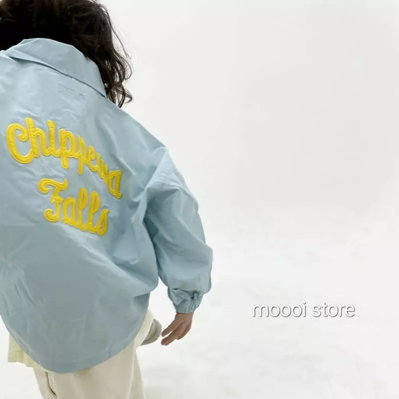 Mooi Store - Korean Children Fashion - #kidsshorts - Coach Embroidery Jacket - 3