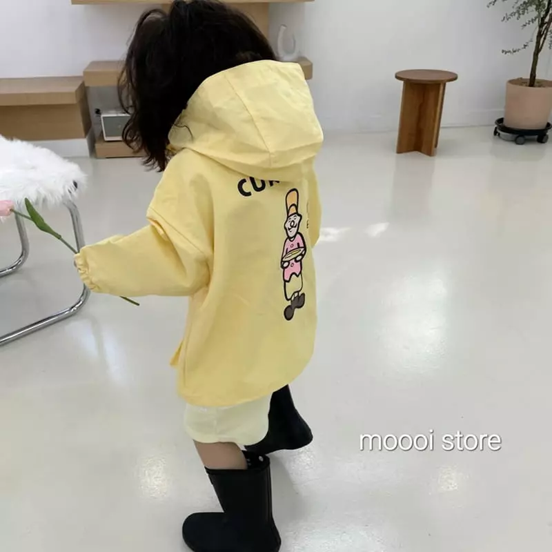 Mooi Store - Korean Children Fashion - #kidsshorts - Curry Hoody Jacket - 2