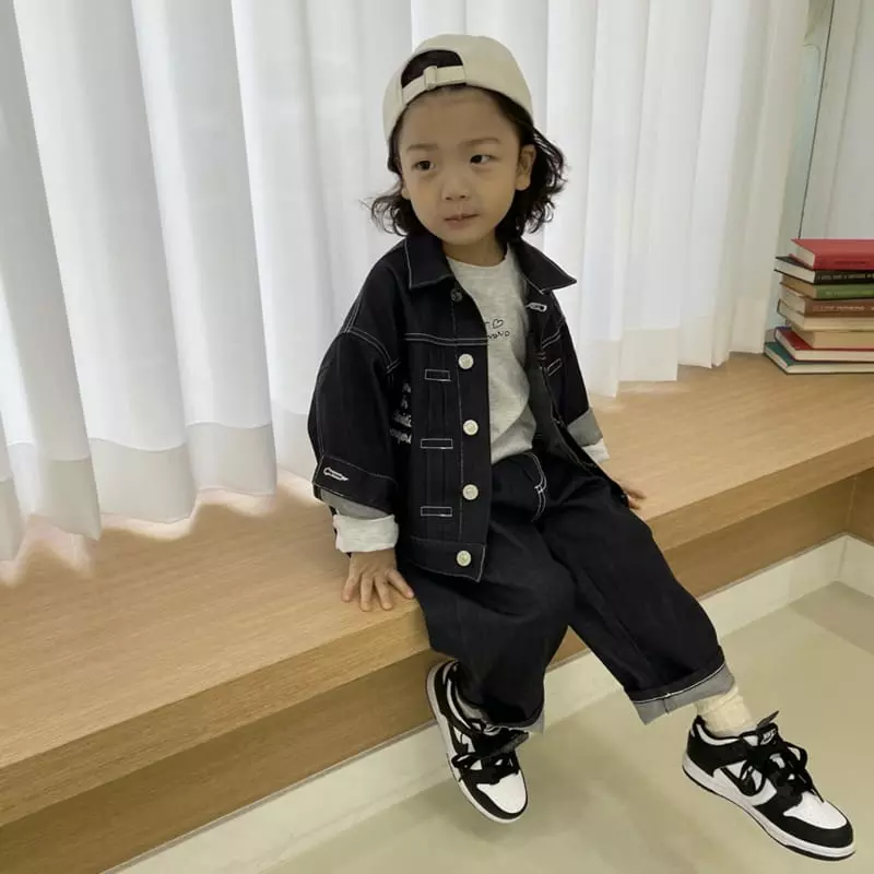 Mooi Store - Korean Children Fashion - #kidzfashiontrend - Calvin Embroidery Jacket - 3