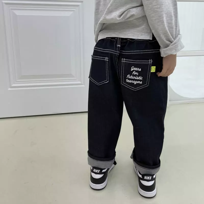 Mooi Store - Korean Children Fashion - #littlefashionista - Calvin Embroidery Pants - 3