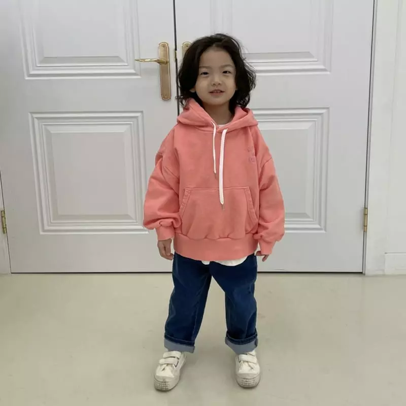Mooi Store - Korean Children Fashion - #littlefashionista - Pigment Embroidery Hoody - 4