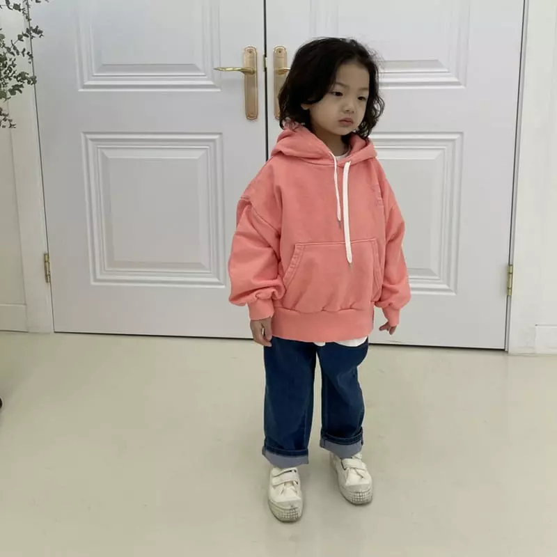 Mooi Store - Korean Children Fashion - #minifashionista - Pigment Embroidery Hoody - 5