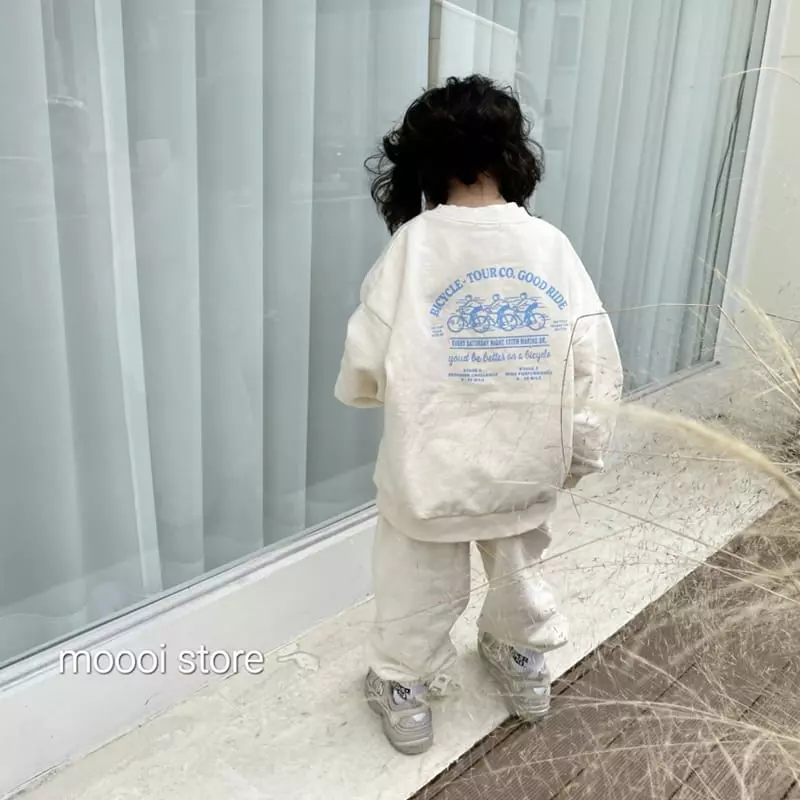 Mooi Store - Korean Children Fashion - #stylishchildhood - Bicycle Sweatshirt - 3