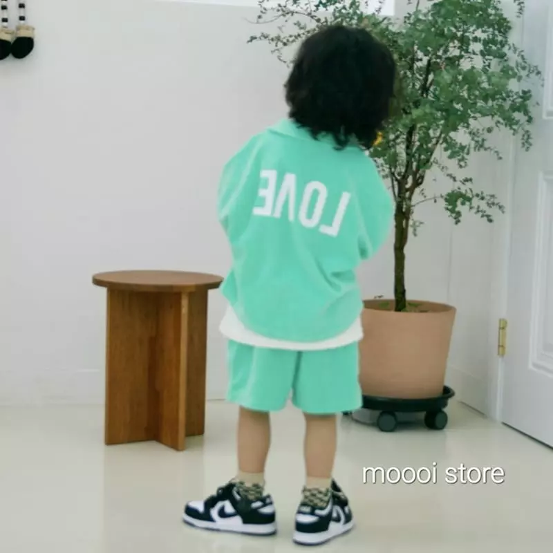 Mooi Store - Korean Children Fashion - #todddlerfashion - Love Towel Collar Tee - 3