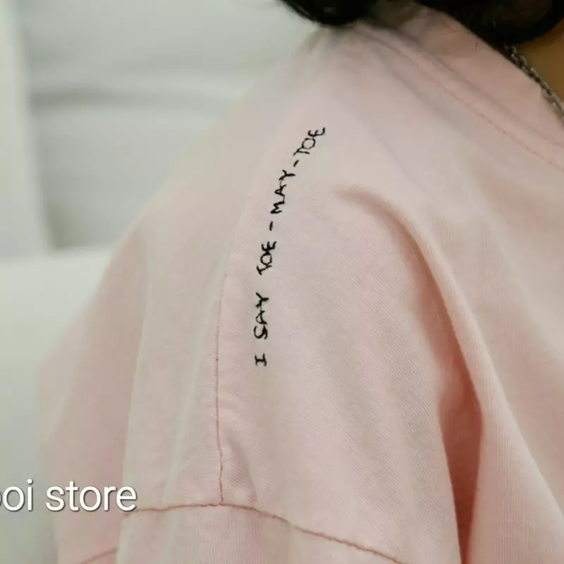 Mooi Store - Korean Children Fashion - #toddlerclothing - Shoulder Embroidery Tee - 7