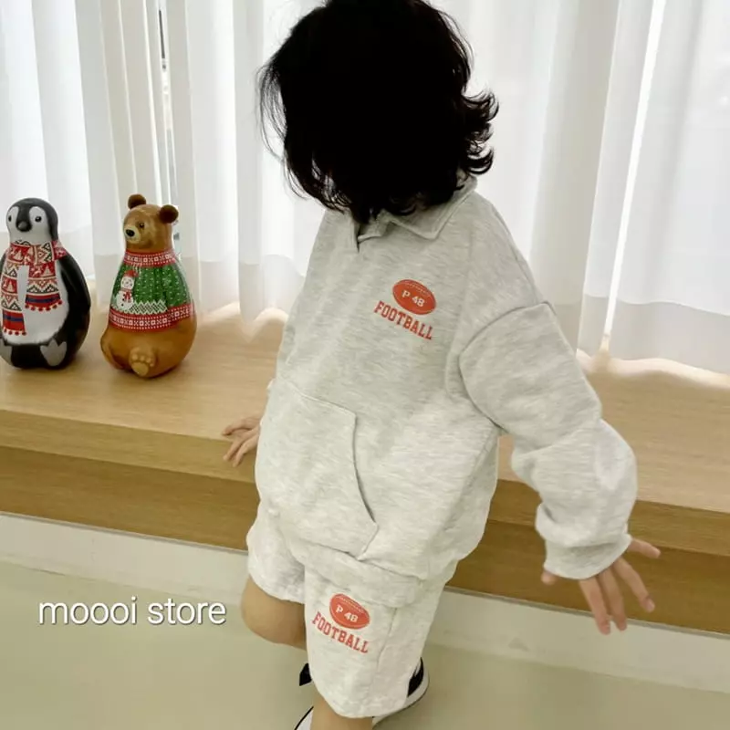 Mooi Store - Korean Children Fashion - #toddlerclothing - Foot Ball Collar Half Pants - 9