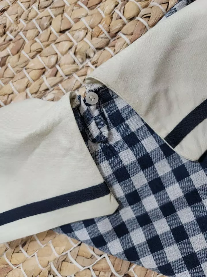 Moran - Korean Baby Fashion - #babyoutfit - Lan Sailor Bodysuit - 2