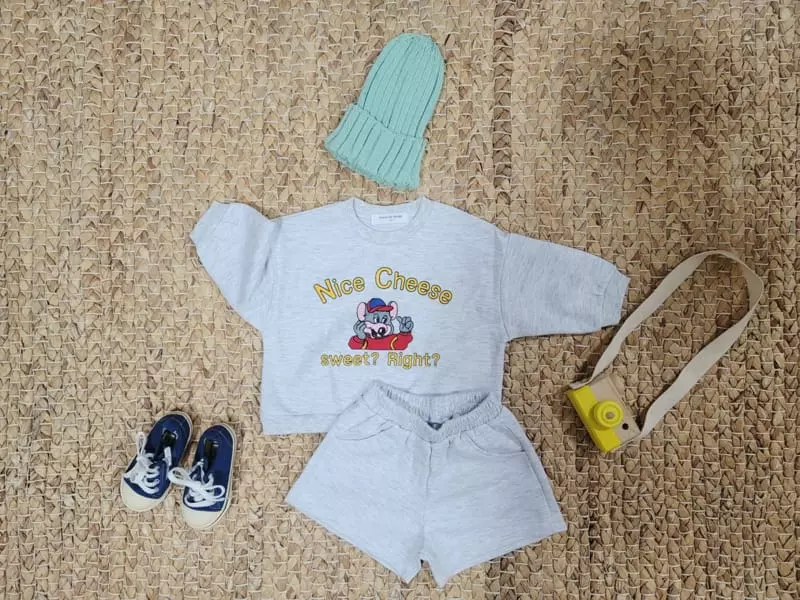 Moran - Korean Children Fashion - #magicofchildhood - Nice Cheese Top Bottom Set - 2