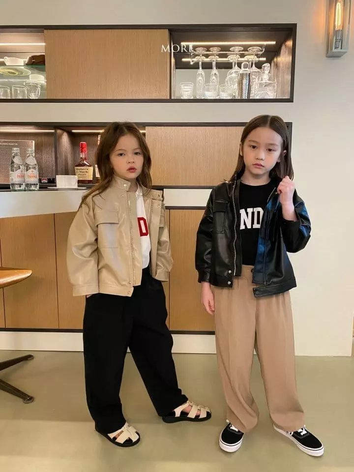 More - Korean Children Fashion - #kidzfashiontrend - Big Pocket Leather Jacket - 4