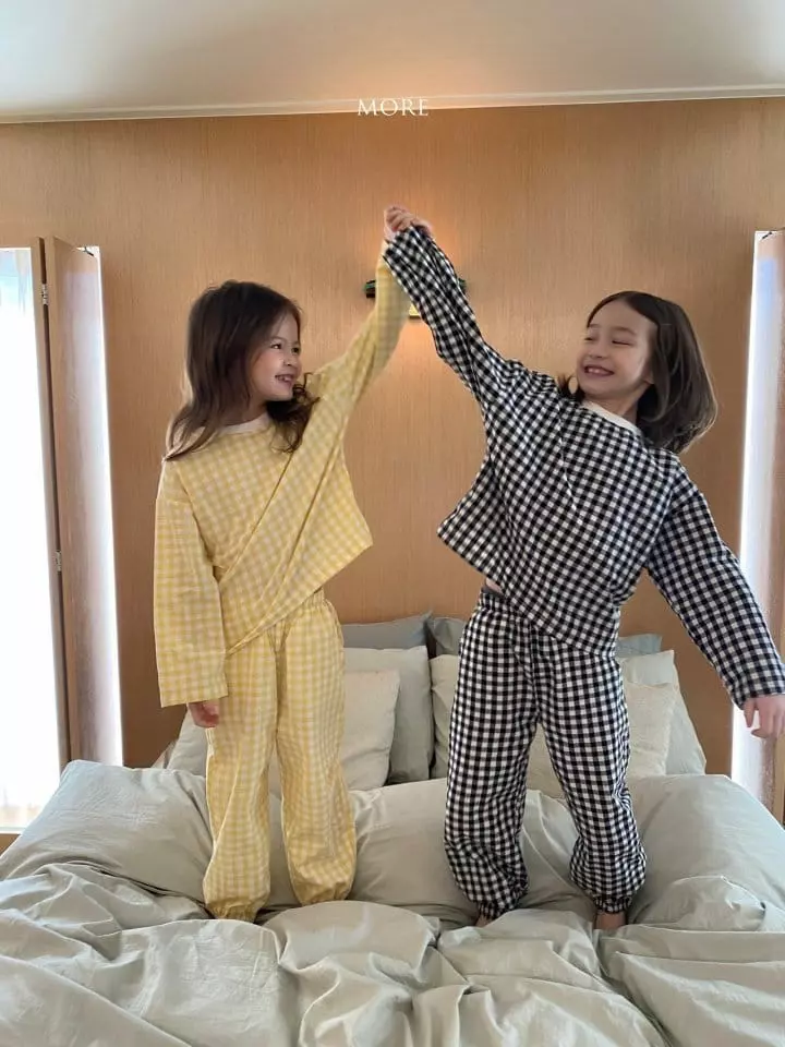 More - Korean Children Fashion - #Kfashion4kids - Small Check Pajamas - 5
