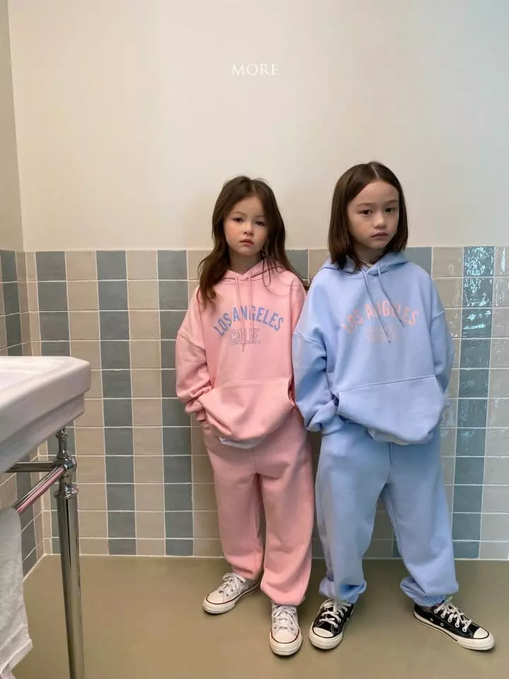 More - Korean Children Fashion - #childofig - Los Angeles Hoody Bottom Set - 6