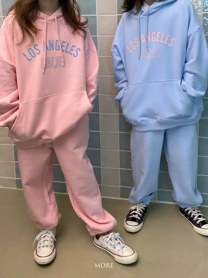 More - Korean Children Fashion - #childofig - Los Angeles Hoody Bottom Set - 7