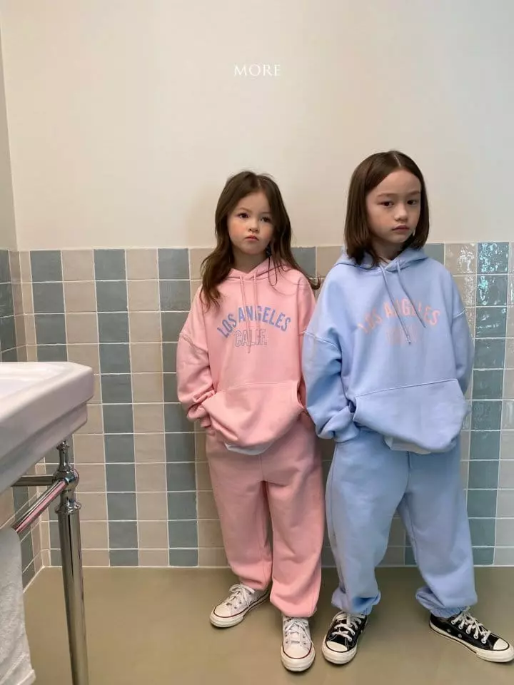 More - Korean Children Fashion - #childrensboutique - Los Angeles Hoody Bottom Set - 8