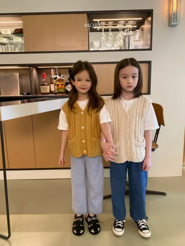 More - Korean Children Fashion - #designkidswear - Merrill V Neck Vest