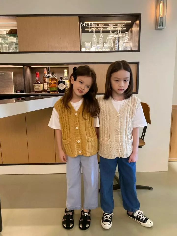 More - Korean Children Fashion - #discoveringself - Merrill V Neck Vest - 2