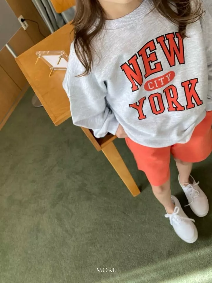 More - Korean Children Fashion - #kidsshorts - Newyork Sweatshirt Bottom Set