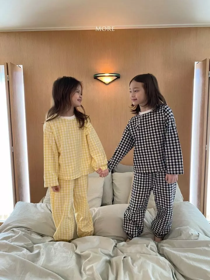 More - Korean Children Fashion - #kidsstore - Small Check Pajamas - 4