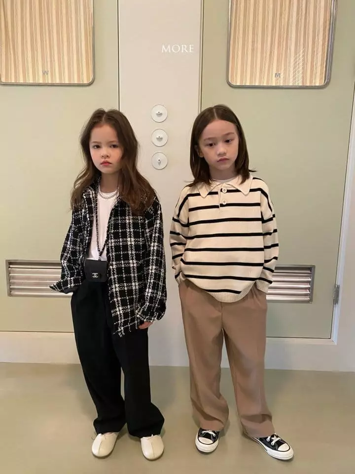 More - Korean Children Fashion - #Kfashion4kids - Stripes Turtlebneck Knit - 4