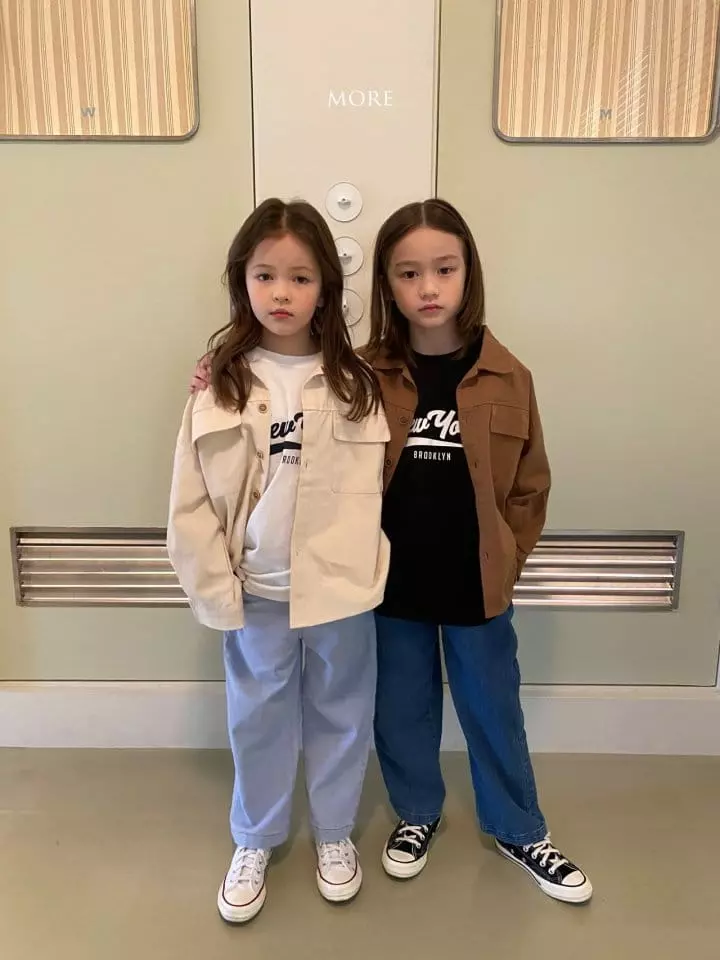 More - Korean Children Fashion - #littlefashionista - Big Pocket Overfit Shirt