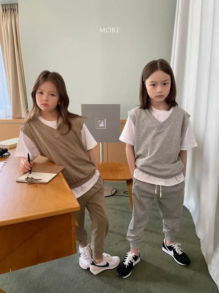More - Korean Children Fashion - #Kfashion4kids - Boy V Neck Top Bottom Set - 4
