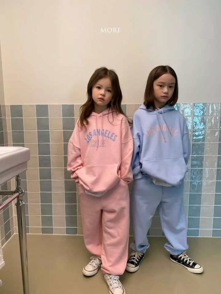 More - Korean Children Fashion - #magicofchildhood - Los Angeles Hoody Bottom Set - 3