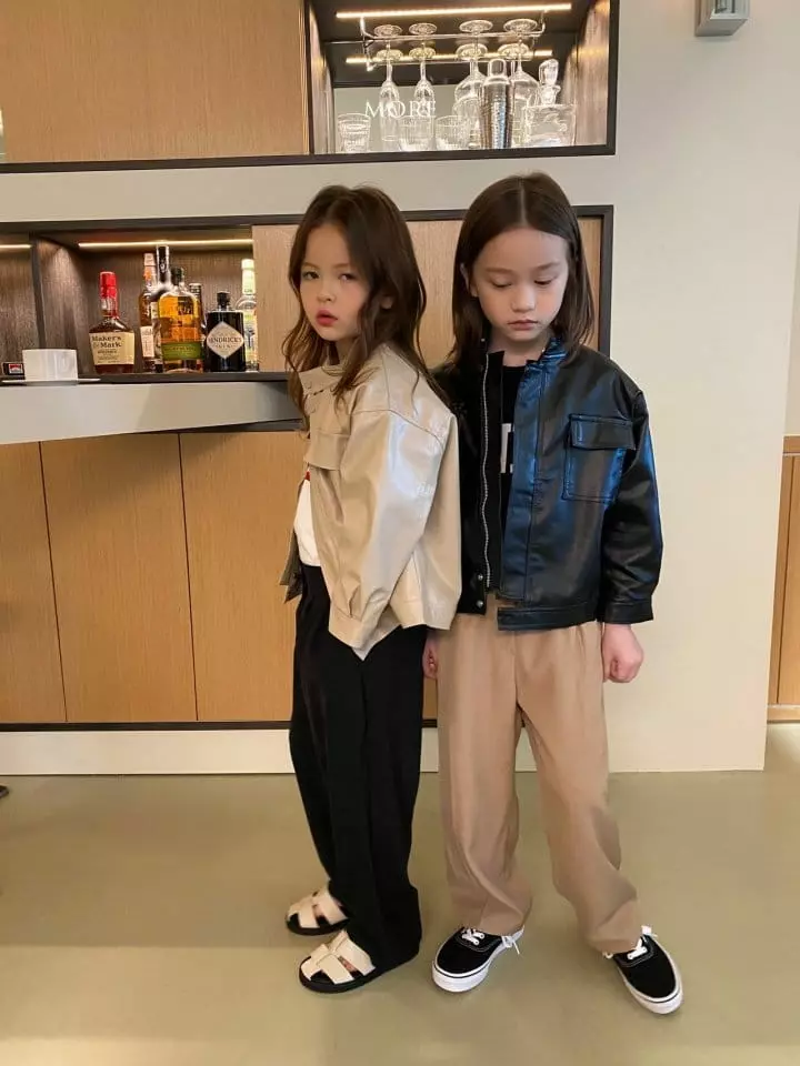 More - Korean Children Fashion - #minifashionista - Big Pocket Leather Jacket - 7