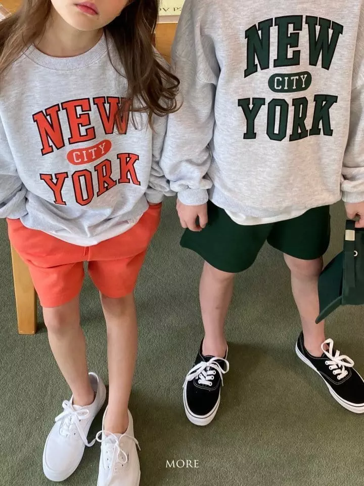 More - Korean Children Fashion - #prettylittlegirls - Newyork Sweatshirt Bottom Set - 8