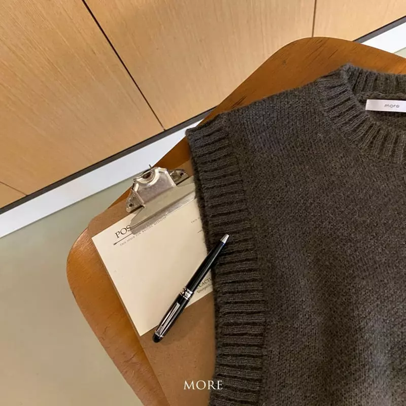 More - Korean Children Fashion - #todddlerfashion - Big Arm Whole Knit Vest - 10