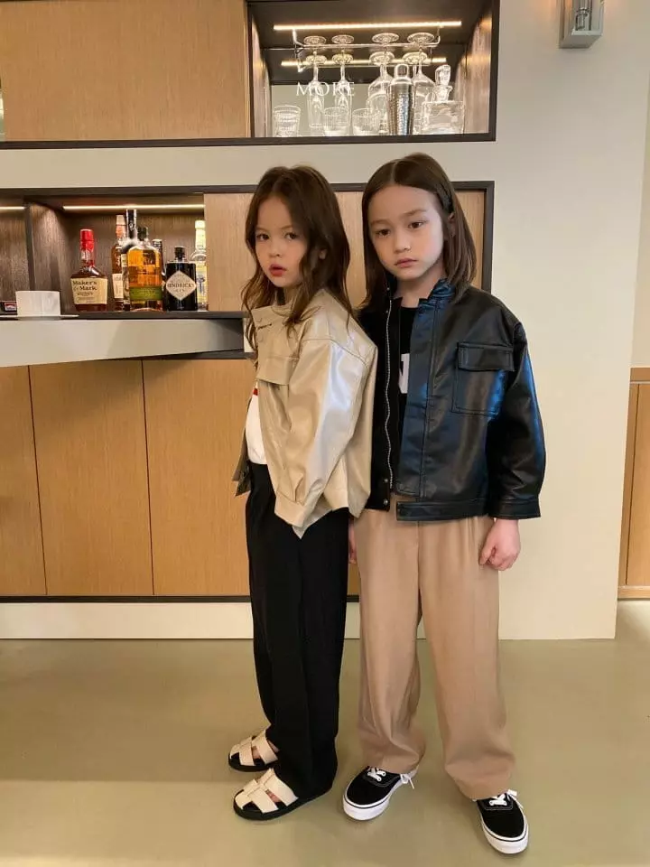 More - Korean Children Fashion - #todddlerfashion - Big Pocket Leather Jacket - 9