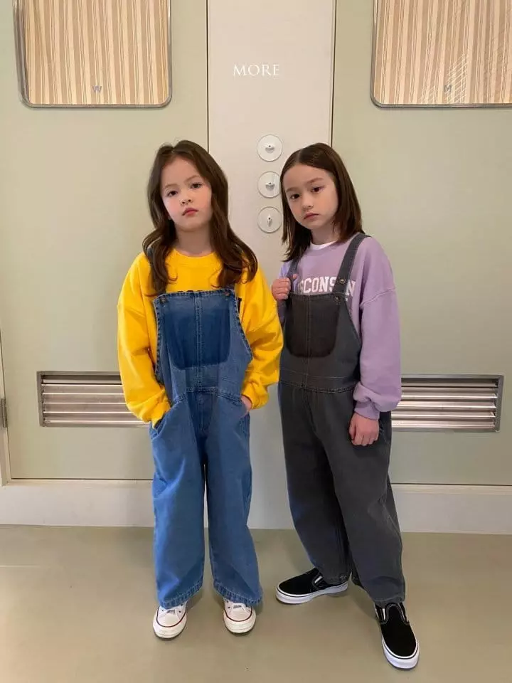 More - Korean Children Fashion - #toddlerclothing - Walker Overall Denim - 2
