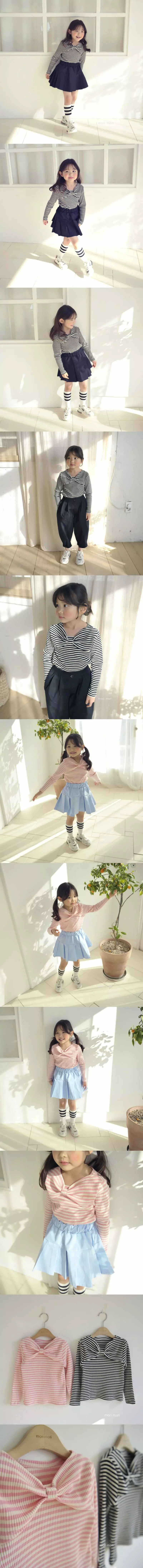 Mori Mori - Korean Children Fashion - #childrensboutique - Ribbon Tee - 2