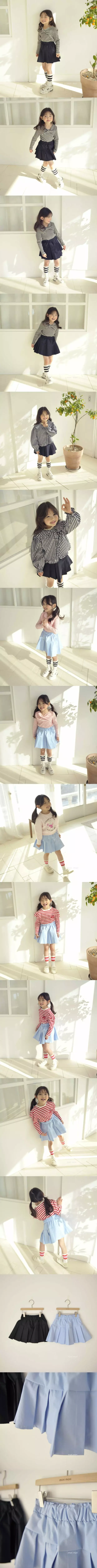Mori Mori - Korean Children Fashion - #kidsshorts - Wrinkle Skirt - 2