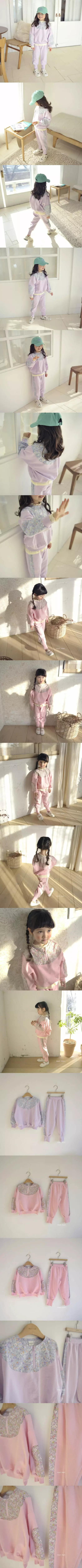 Mori Mori - Korean Children Fashion - #toddlerclothing - Pretty Top Bottom Set - 2