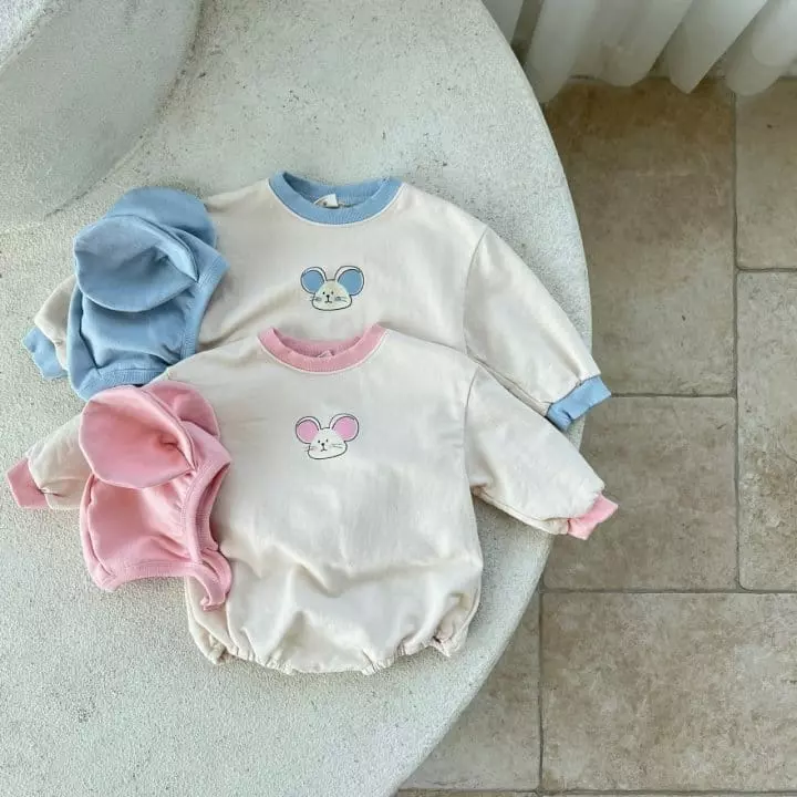 Mos Bebe - Korean Baby Fashion - #babyclothing - Mouse Bodysuit