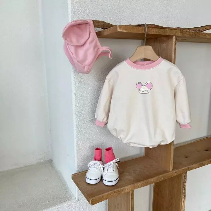 Mos Bebe - Korean Baby Fashion - #babyfever - Mouse Bodysuit - 4