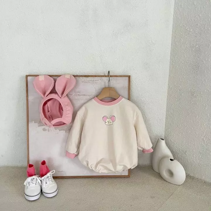 Mos Bebe - Korean Baby Fashion - #babyoninstagram - Mouse Bodysuit - 6