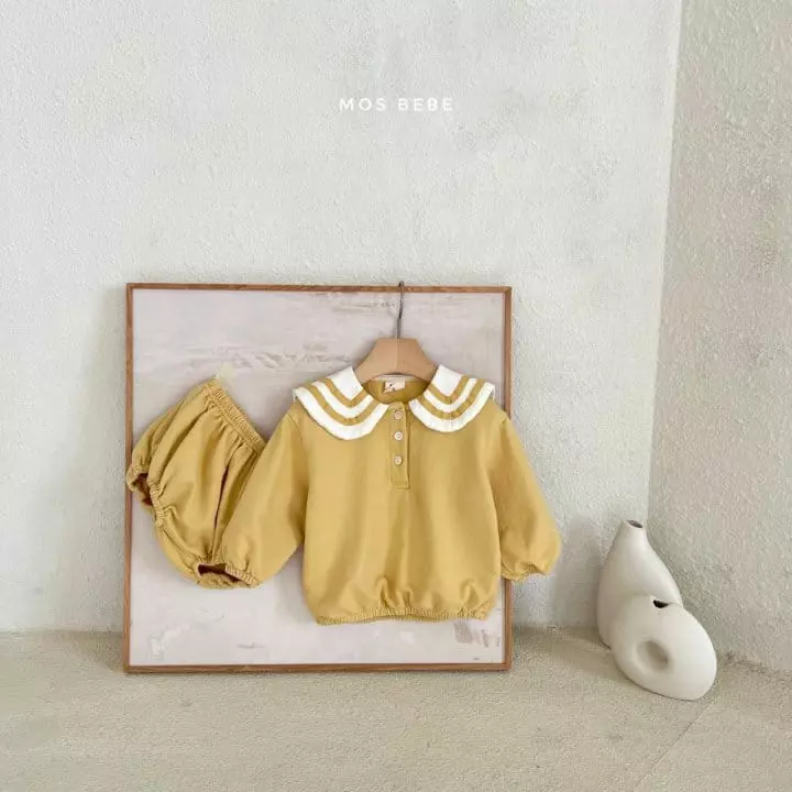 Mos Bebe - Korean Baby Fashion - #babyoninstagram - Sailor Top Bottom Set - 5