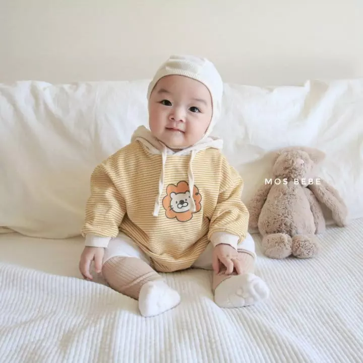 Mos Bebe - Korean Baby Fashion - #babyootd - Lion Bodysuit - 8