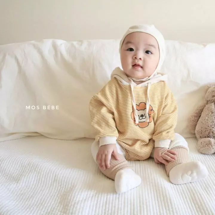 Mos Bebe - Korean Baby Fashion - #babyoutfit - Lion Bodysuit - 9