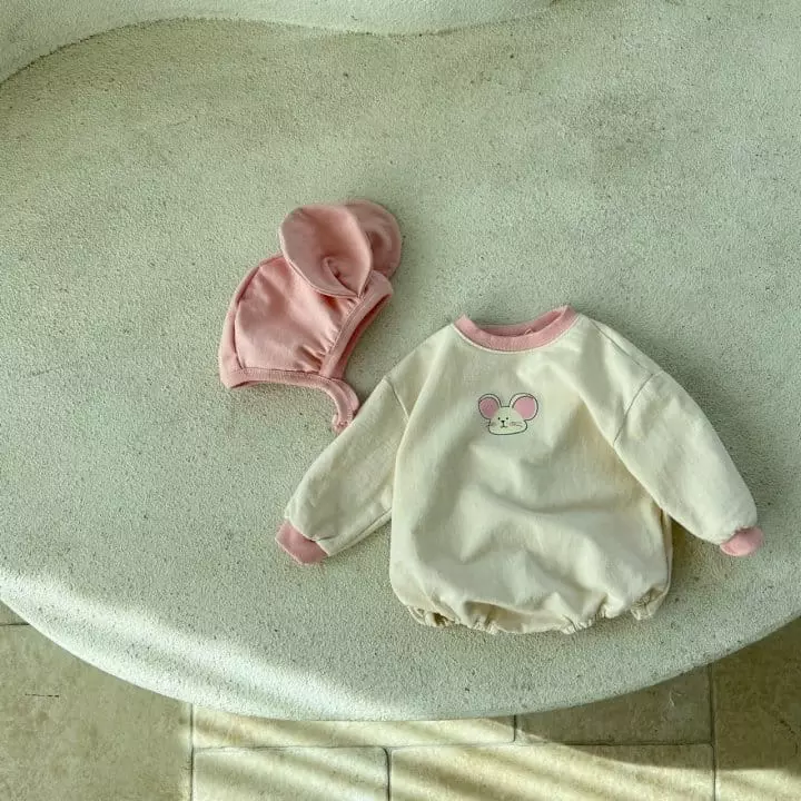Mos Bebe - Korean Baby Fashion - #babyoutfit - Mouse Bodysuit - 8