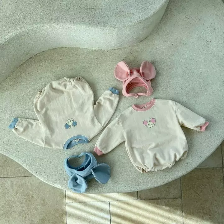 Mos Bebe - Korean Baby Fashion - #babywear - Mouse Bodysuit - 10