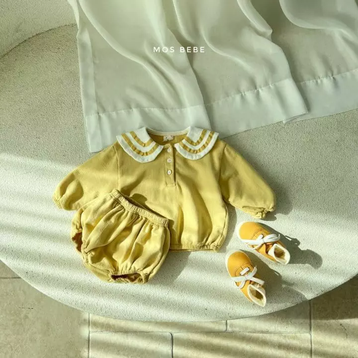 Mos Bebe - Korean Baby Fashion - #babywear - Sailor Top Bottom Set - 9
