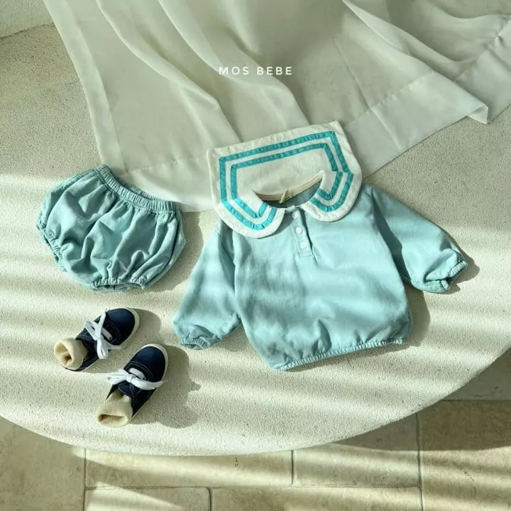 Mos Bebe - Korean Baby Fashion - #smilingbaby - Sailor Top Bottom Set - 12