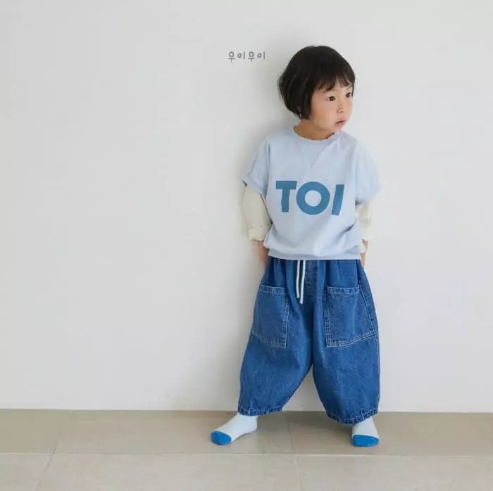 Mui Mui - Korean Children Fashion - #discoveringself - Balloon Pocket Jeans - 3