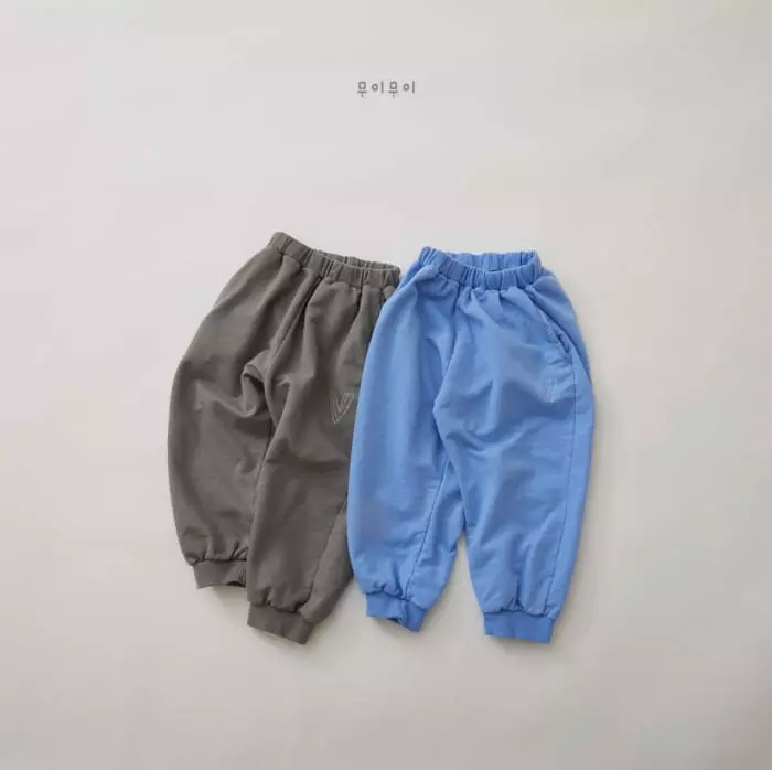 Mui Mui - Korean Children Fashion - #fashionkids - V Log Jogger Pants - 9