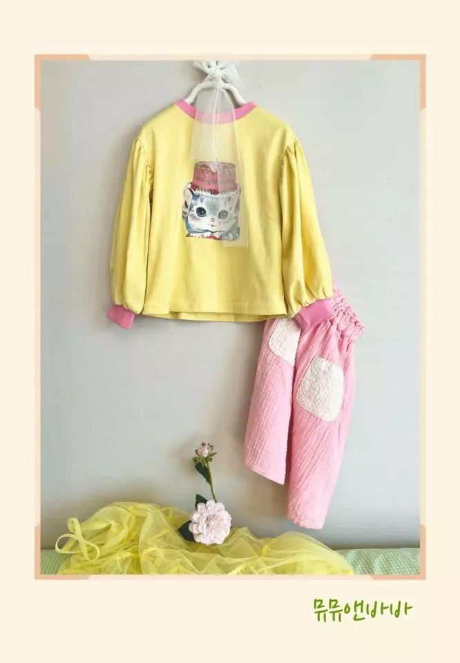Mumunbaba - Korean Children Fashion - #Kfashion4kids - Happy Cat Tee - 6