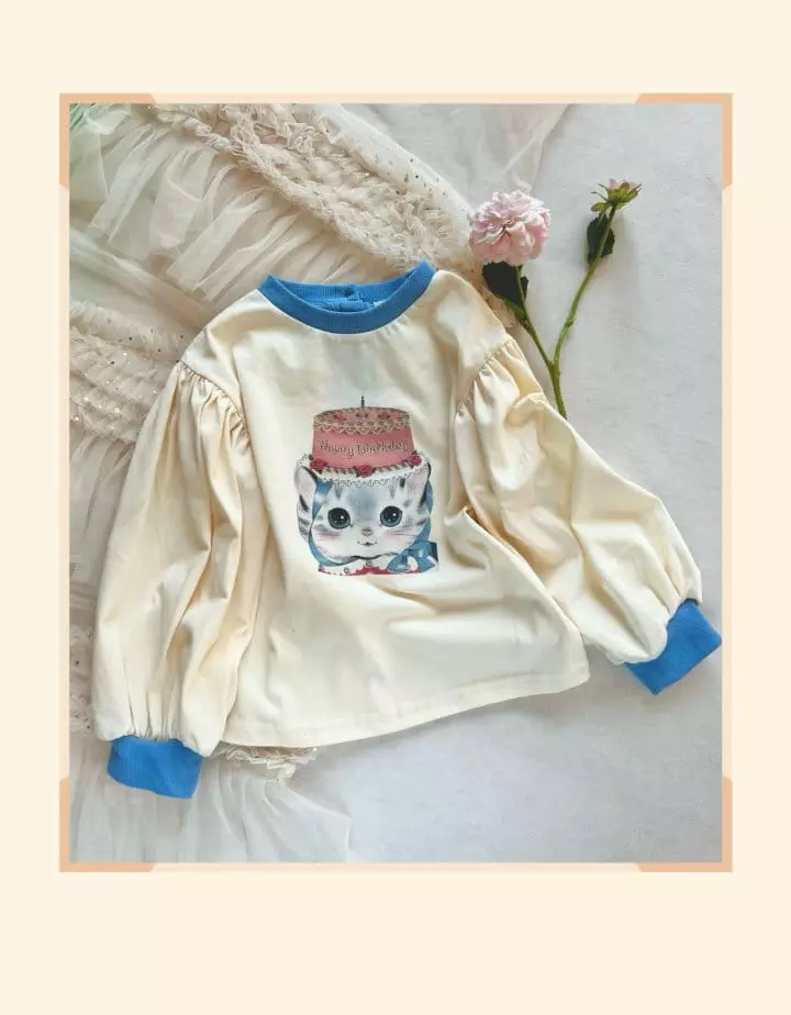 Mumunbaba - Korean Children Fashion - #fashionkids - Happy Cat Tee - 2