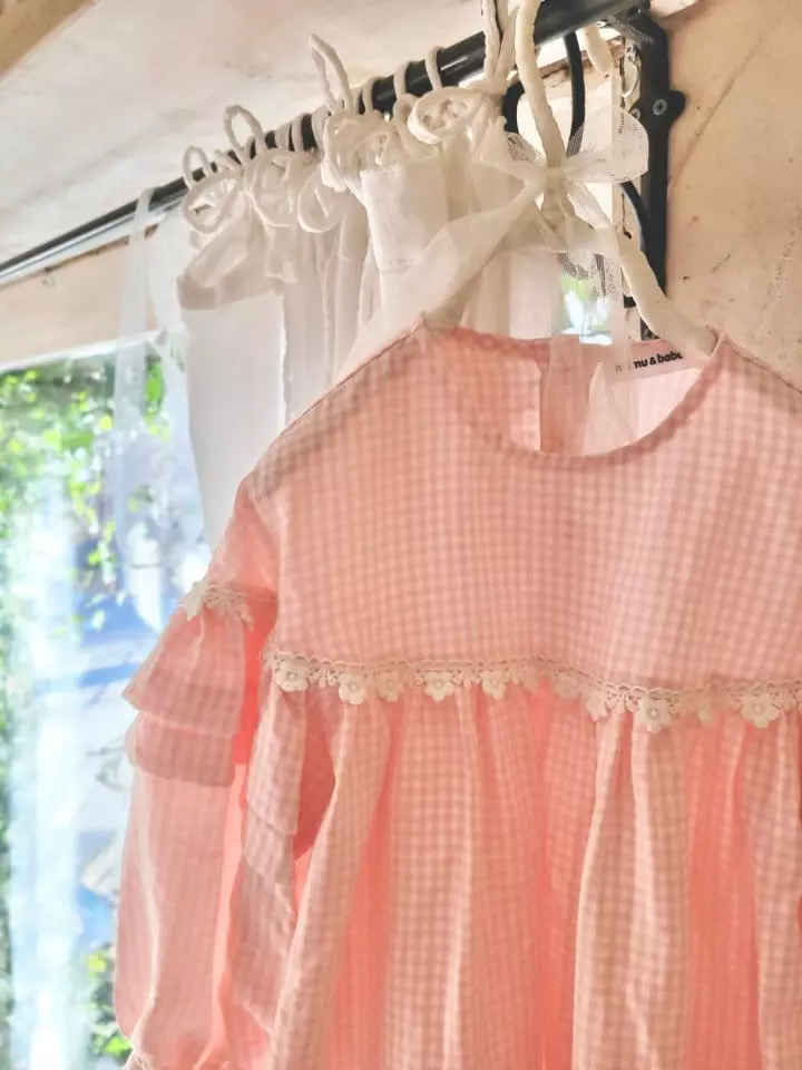Mumunbaba - Korean Children Fashion - #littlefashionista - Check Girl One-piece - 3